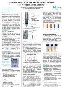 Characterization of the New PAL micro-SPE Cartridge for Pesticides Extract Clean-up