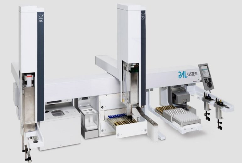AL DHR dual head robotic platform designed for parallel sample preparation and lab automation.