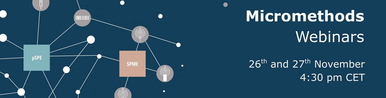 Join experts to discuss two key micromethods: automated ÂµSPE for food safety and SPME Arrow for environmental PFAS testing.
