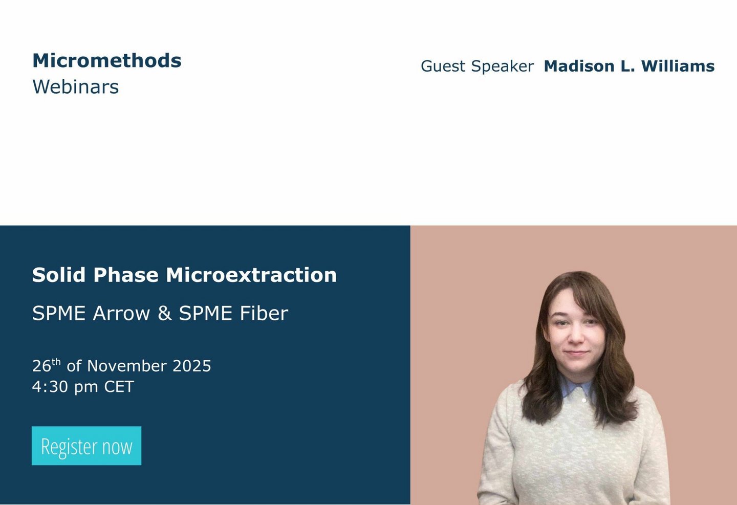 Webinar on SPME with Madison L Williams