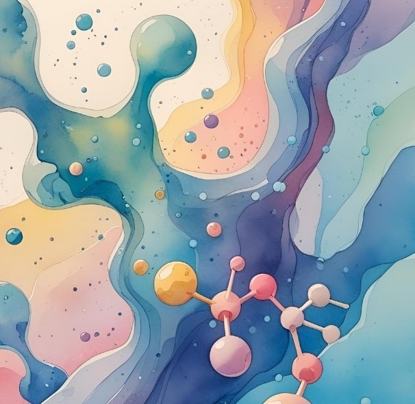 abstract depiction of metabolites ready for metabolomics analysis in a tissue