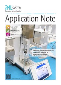 Weighing samples automatically: Gravimetric dilutions of highly viscous samples