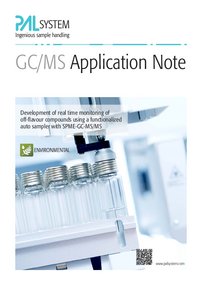 Development of real time monitoring of off-flavour compounds using a functionalized auto sampler with SPME-GC-MS/MS