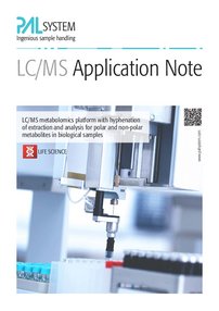 LC/MS metabolomics platform with hyphenation of extraction and analysis for polar and non-polar metabolites in biological samples