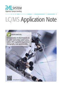 Determination of pharmaceuticals in water and surface water using online SPE coupled to liquid chromatography mass spectrometry
