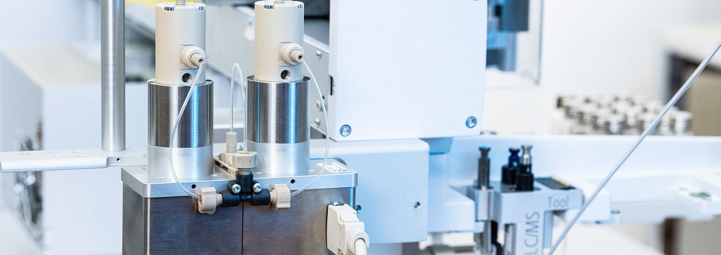 PAL RTC instrument equipped with the PAL LC/MS Volumetric Pump for accurate volumetric liquid transfer.